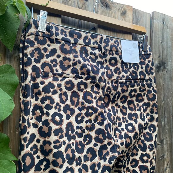H&M Leopard Print Slacks Size 8 - Picture 10 of 11